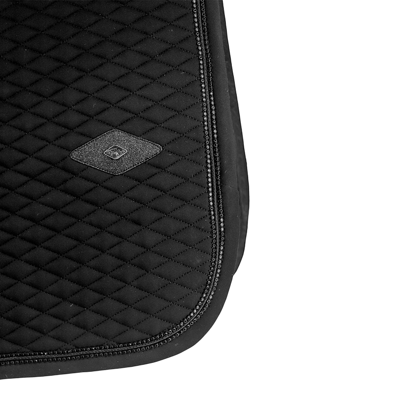 Pénélope - Tapis de selle Calisson noir/ noir