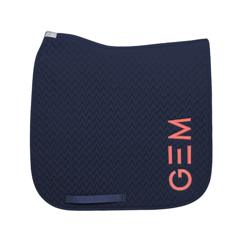 GEM - Tapis de dressage Ten marine/ corail | - Ohlala