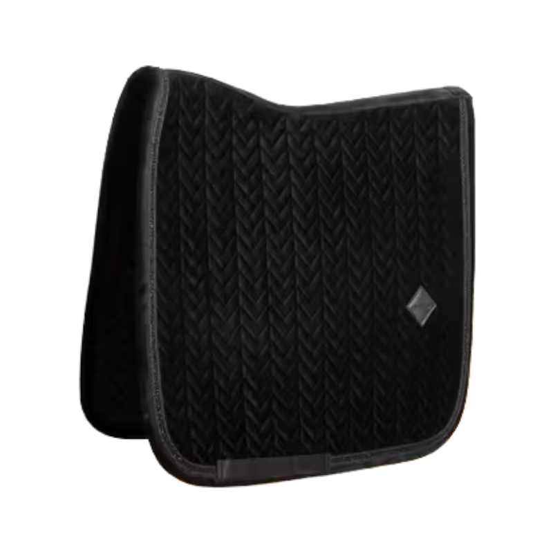 Kentucky Horsewear - Tapis de dressage Velvet Mini Pearls noir | - Ohlala