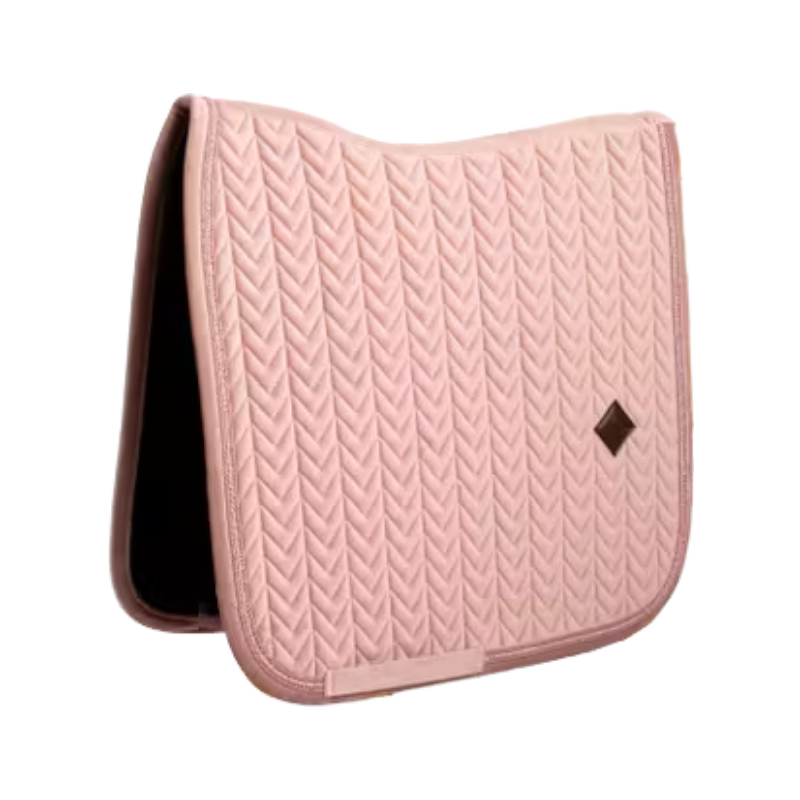 Kentucky Horsewear - Tapis de dressage Velvet Mini Pearls vieux rose | - Ohlala