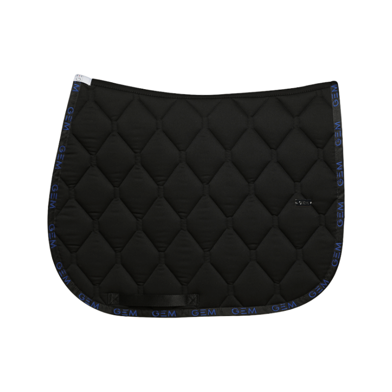 GEM - Tapis de selle Love noir/ bleu roi | - Ohlala