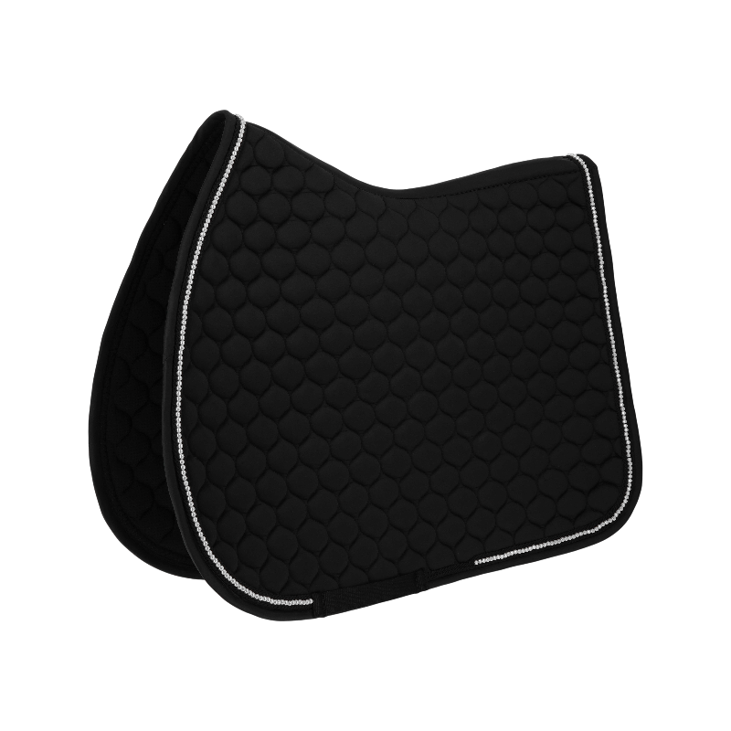 Equithème - Tapis de selle Opal noir | - Ohlala