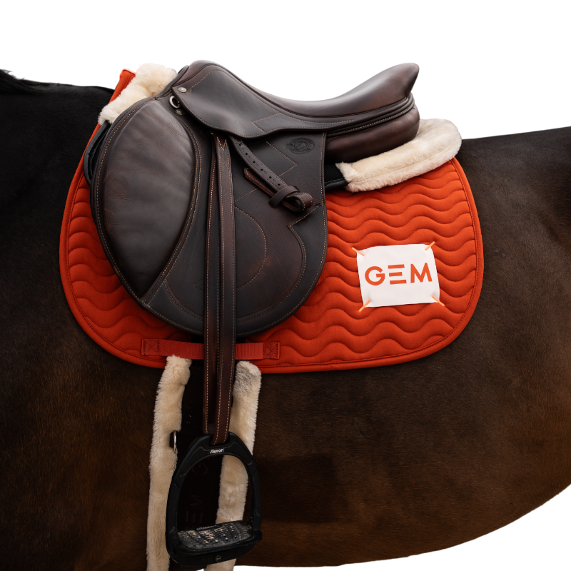 GEM - Tapis de selle Touc Touc brique | - Ohlala