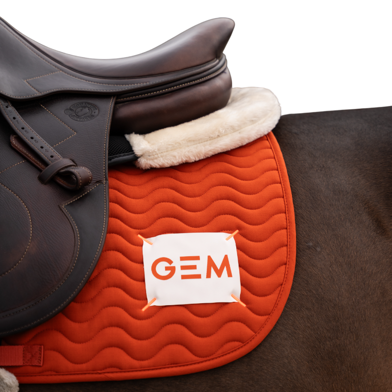 GEM - Tapis de selle Touc Touc brique | - Ohlala