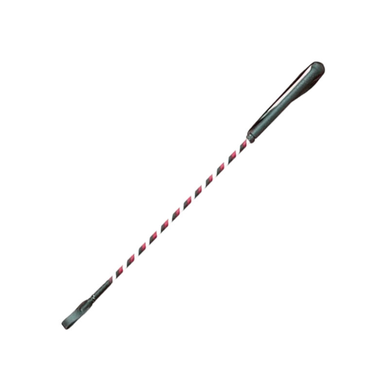 TdeT - Cravache ruban argenté bordeaux/noir | - Ohlala