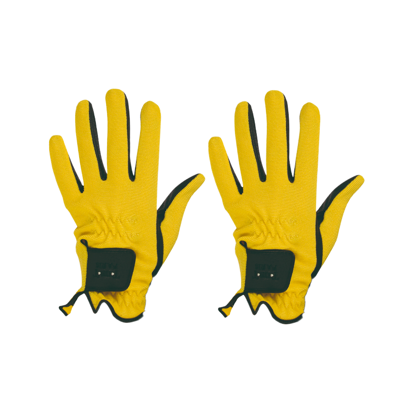 TdeT - Gants d'équitation Club jaune | - Ohlala