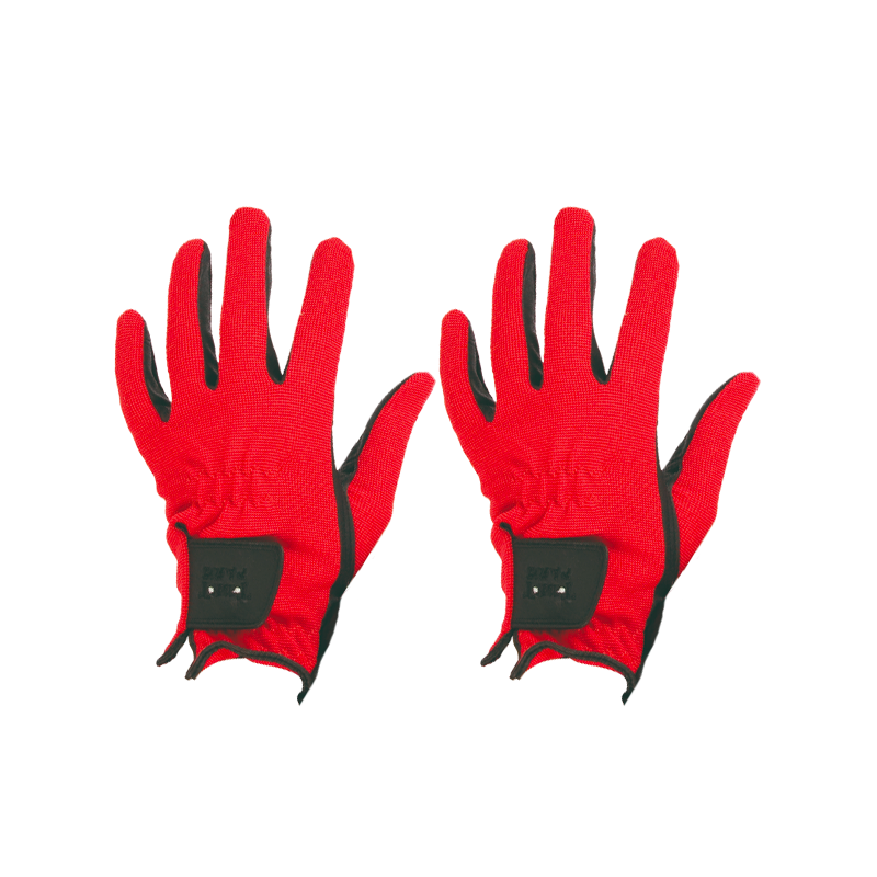 TdeT - Gants d'équitation Club rouge | - Ohlala