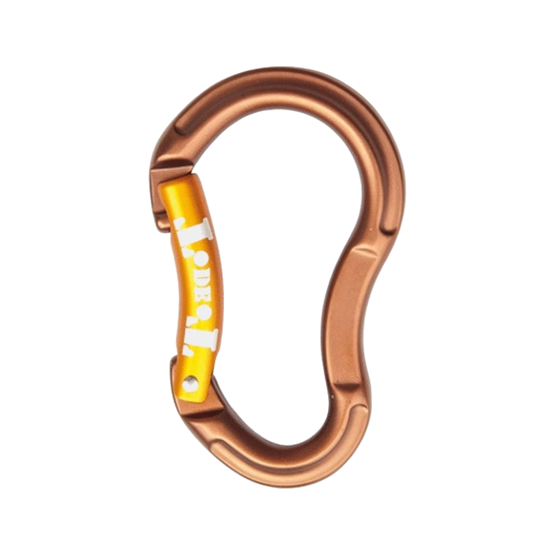 TdeT - Mousqueton d'escalade TdeT marron/orange | - Ohlala