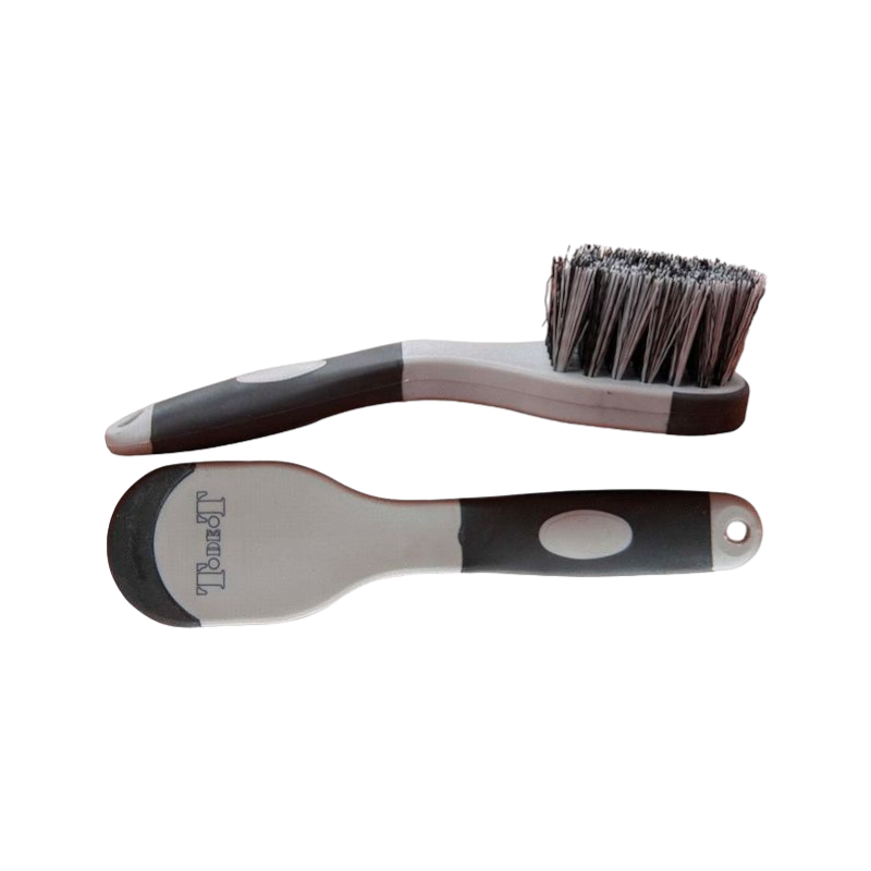 TdeT - Brosse à pieds bicolore noir/gris | - Ohlala