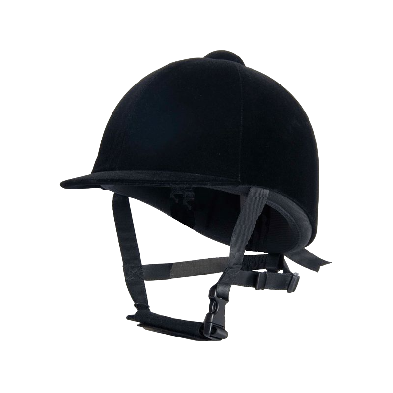 TdeT - Casque classique velours noir | - Ohlala