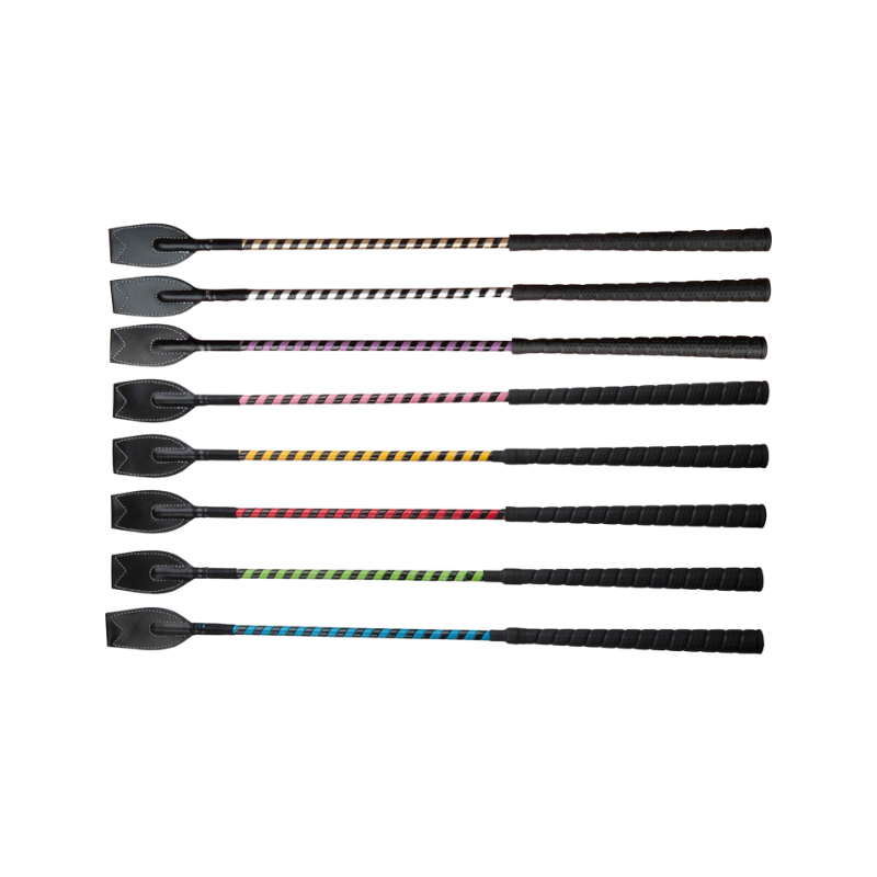 TdeT - Cravache Sucre d'Orge rose/noir | - Ohlala