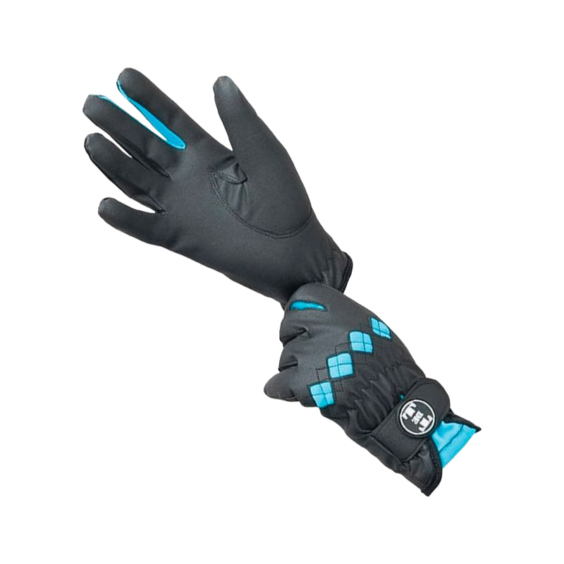 TdeT - Gants précision noir/turquoise | - Ohlala