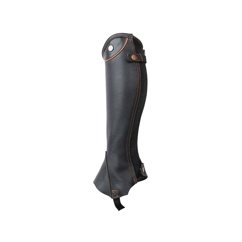 TdeT - Mini Chaps Schubert noir/liseret marron | - Ohlala
