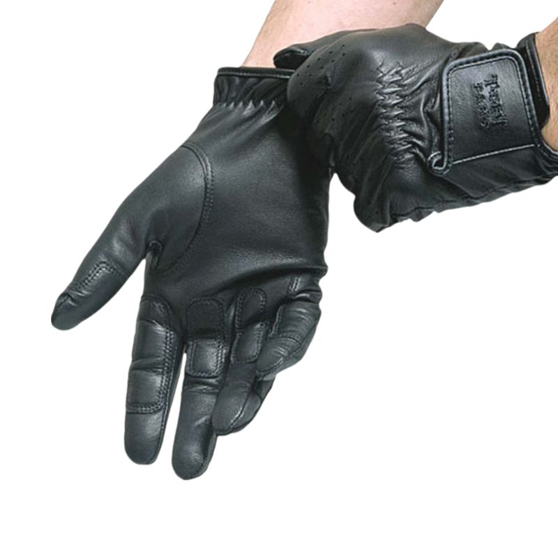 TdeT - Gants d'équitation Sensation cuir noir | - Ohlala