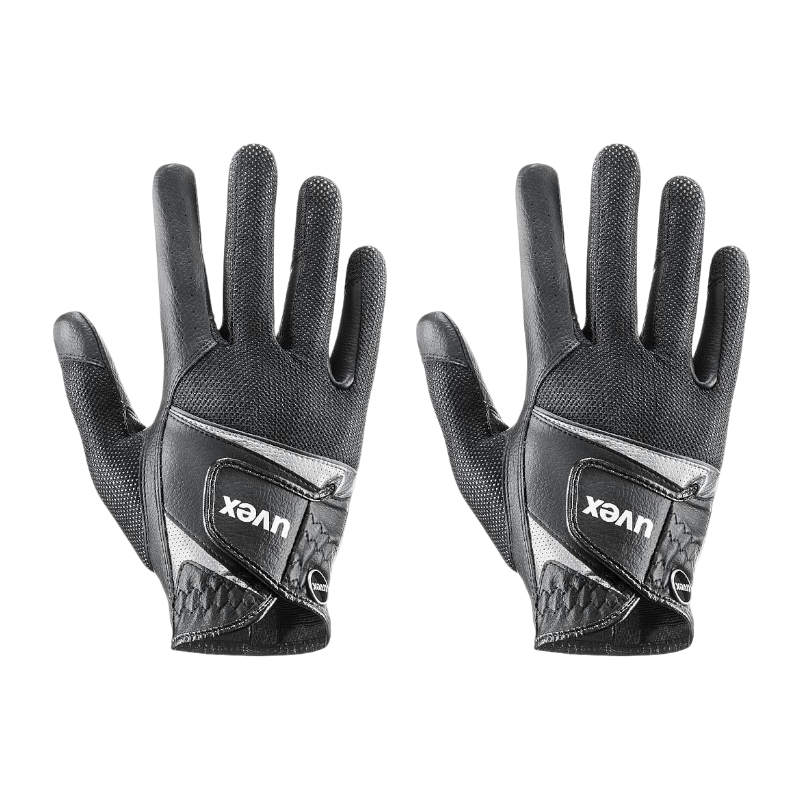 Uvex - Gants d'équitation adulte Sumair noir/ argenté | - Ohlala
