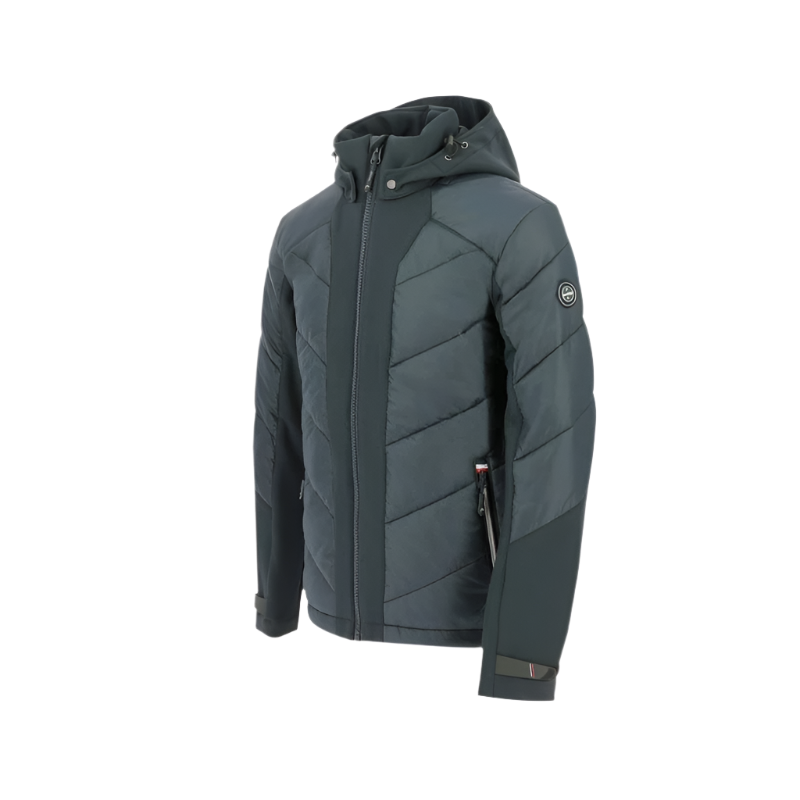Equithème - Veste softshell homme Chris marine | - Ohlala