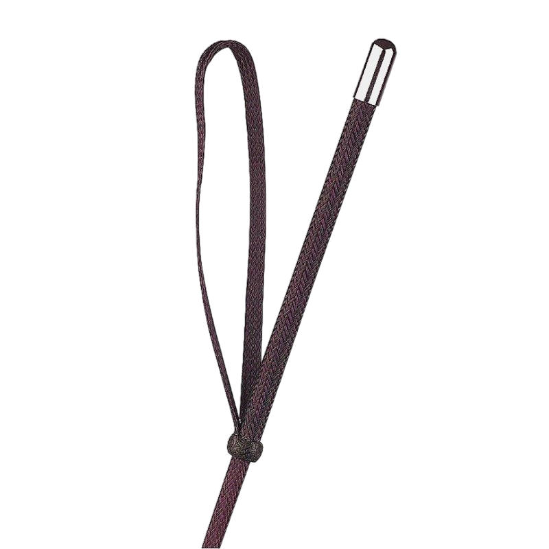 Whip&Go - Cravache fibre de verre et nylon tressé marron 61 cm | - Ohlala