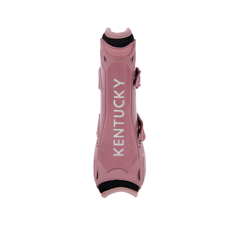 Kentucky Horsewear - Guêtres ouvertes Bamboo Elastic vieux rose x2 | - Ohlala