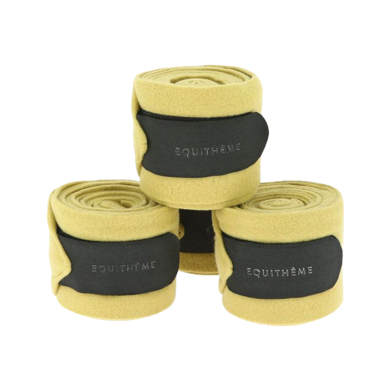 Equithème - Bandes de polo camel (x4) | - Ohlala