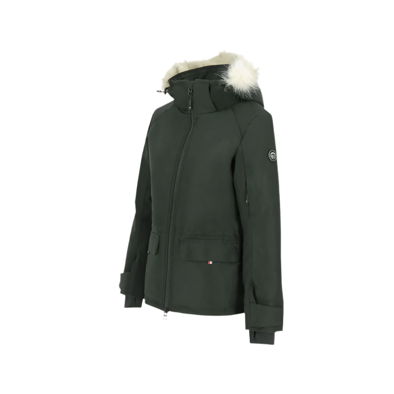 Equithème - Parka femme Paola noir | - Ohlala