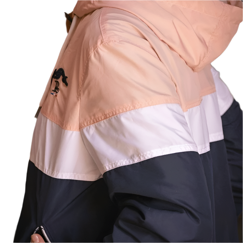 Pénélope - Veste coupe vent Celecce marine/ rose | - Ohlala