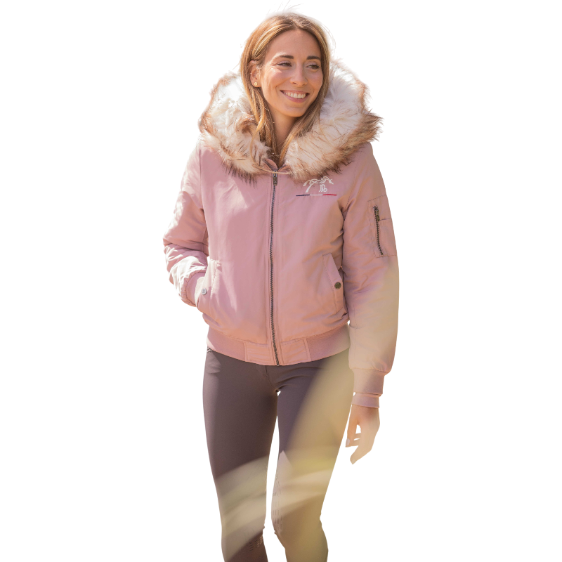 Pénélope - Bombers femme Lyon rose poudré | - Ohlala
