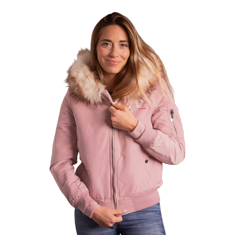 Pénélope - Bombers femme Lyon rose poudré | - Ohlala