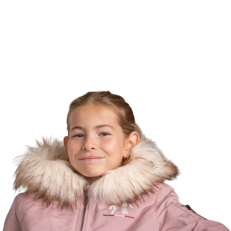 Eden by Pénélope - Bombers à capuche enfant Lyon rose poudré | - Ohlala