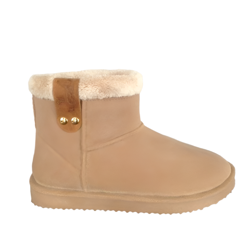 Pénélope - Boots fourrées beige | - Ohlala