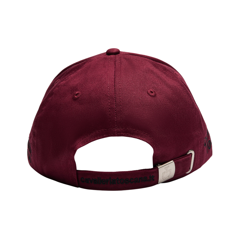 Cavalleria Toscana - Casquette unisexe CT Baseball bordeaux/ noir | - Ohlala