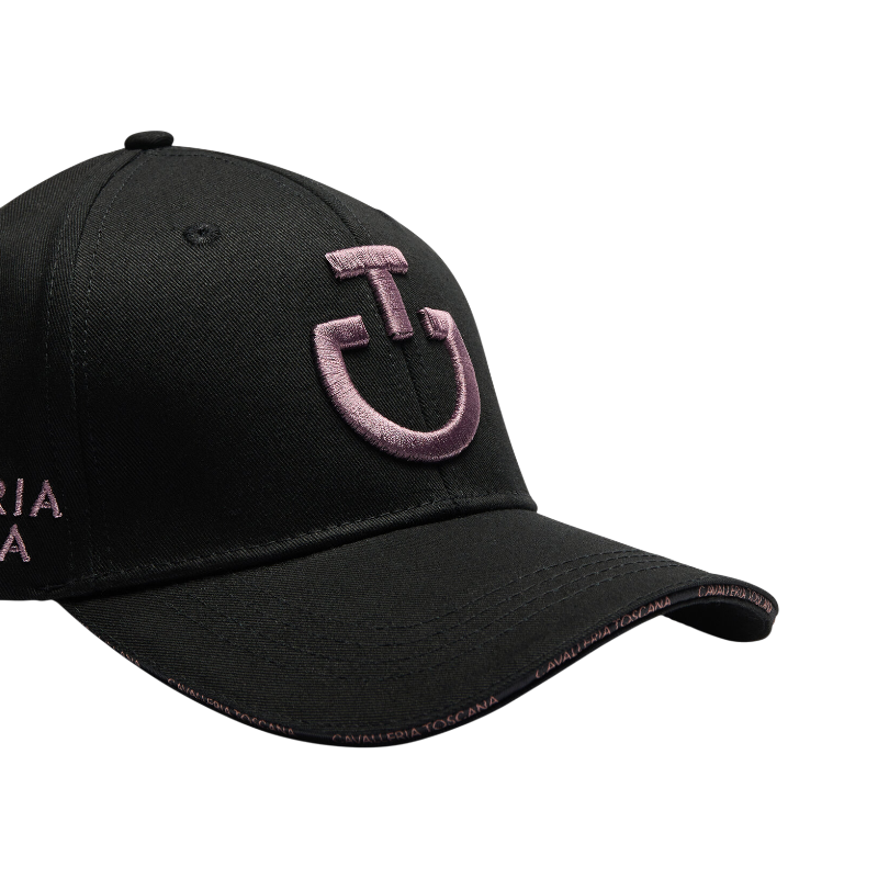 Cavalleria Toscana - Casquette unisexe CT Baseball noir/ lilas | - Ohlala