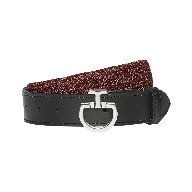 Cavalleria Toscana - Ceinture femme élastique bordeaux | - Ohlala