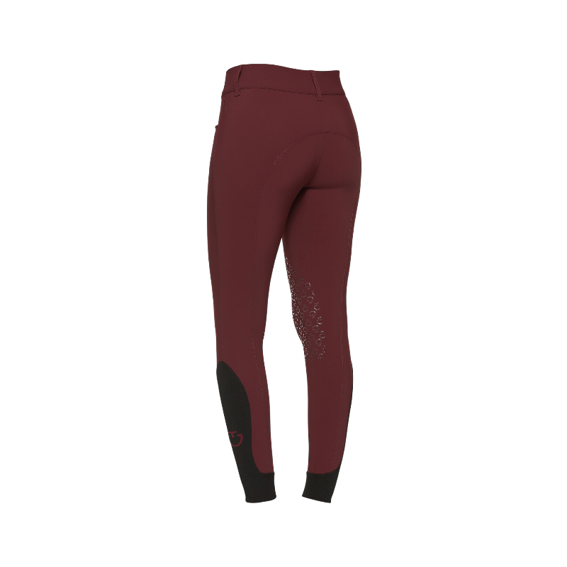 Cavalleria Toscana - Pantalon d'équitation femme Americain taille haute bordeaux | - Ohlala