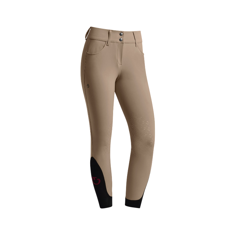 Cavalleria Toscana - Pantalon d'équitation femme Americain taille haute noisette | - Ohlala