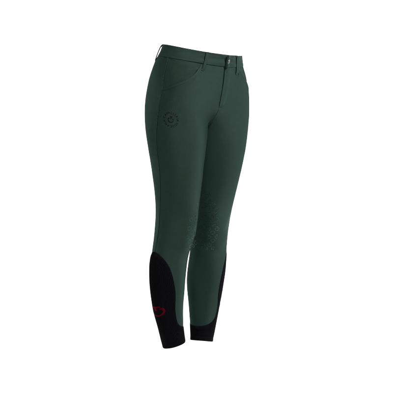 Cavalleria Toscana - Pantalon d'équitation junior Logo CT jungle green | - Ohlala