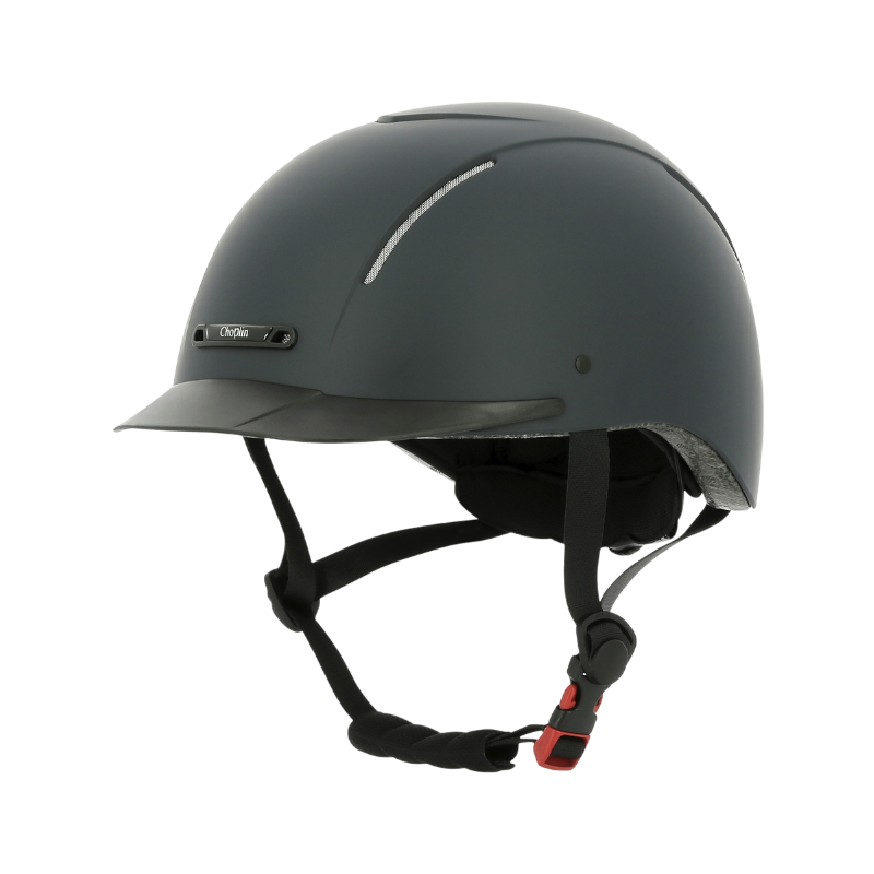 Choplin - Casque d'équitation Plume noir mat | - Ohlala