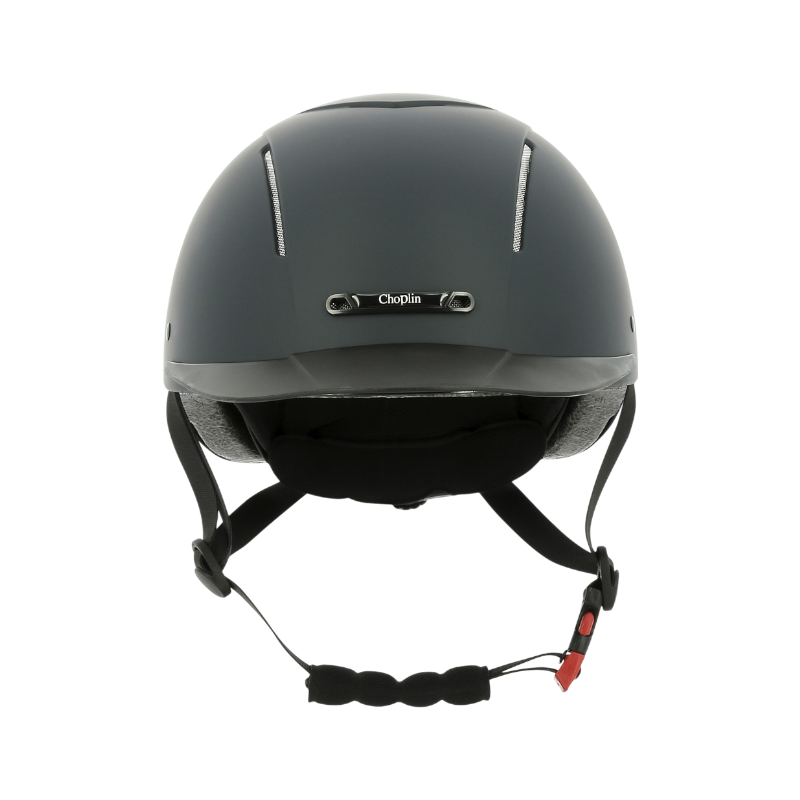 Choplin - Casque d'équitation Plume noir mat | - Ohlala