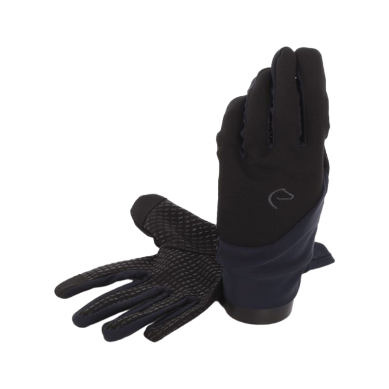 Equithème - Gants Knit digital noir/marine | - Ohlala