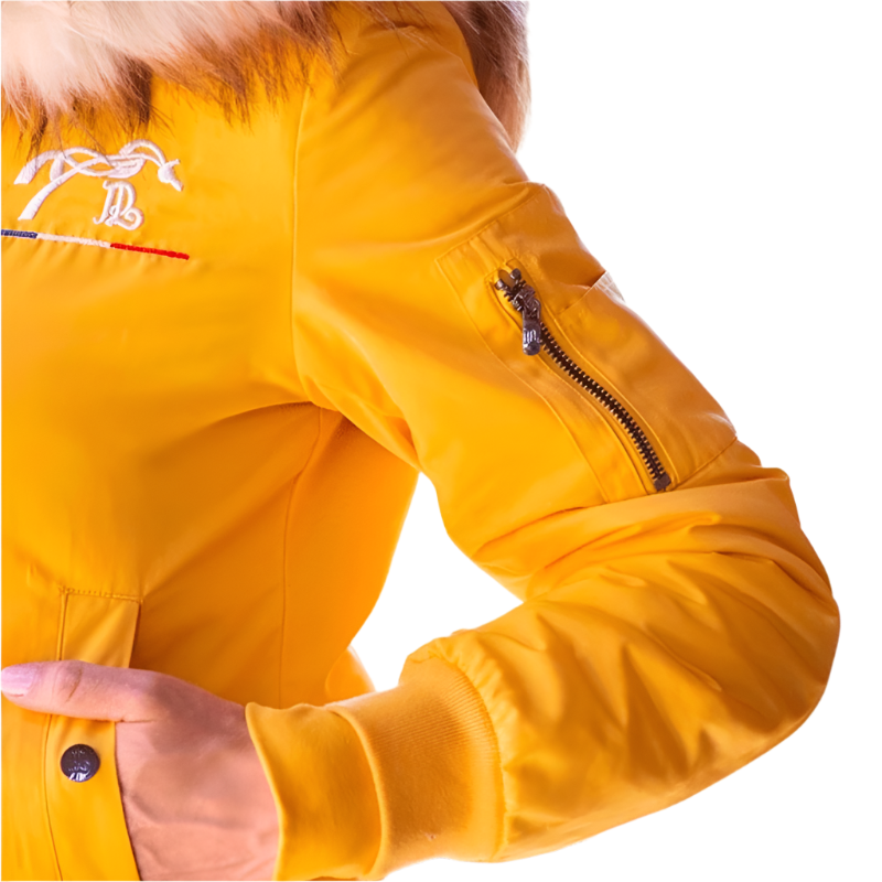 Pénélope - Bombers à capuche Lyon jaune | - Ohlala