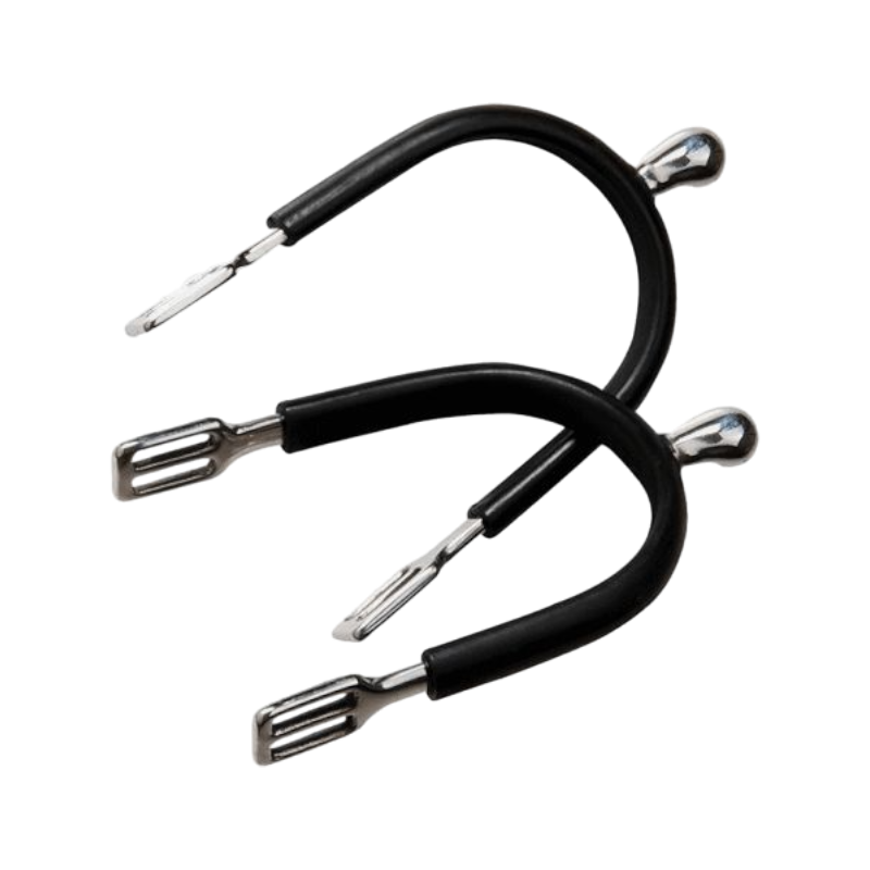 Feeling - Éperons de polo inox gainé caoutchouc | - Ohlala