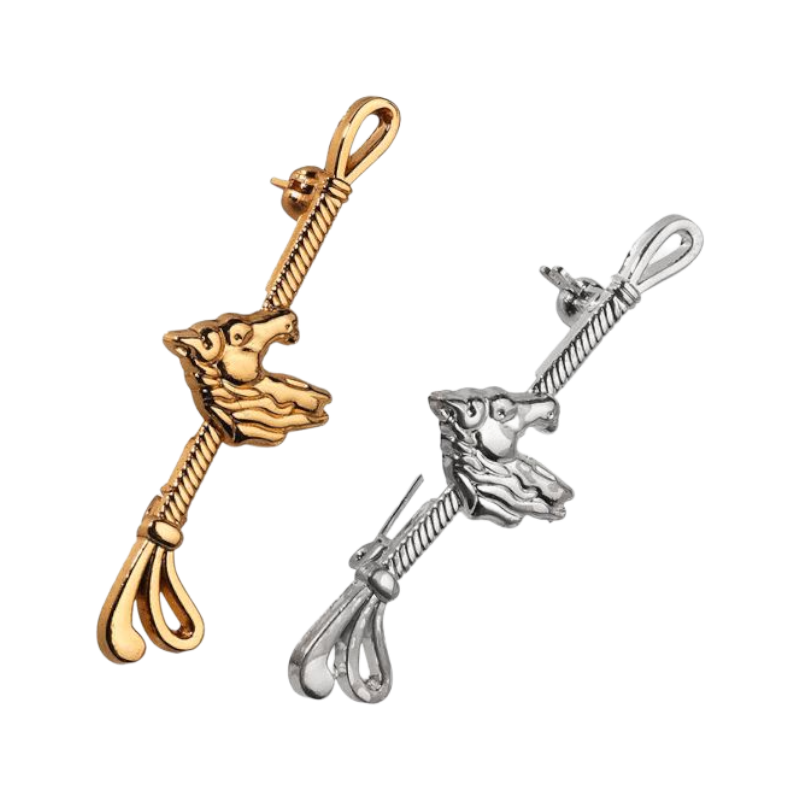 Equithème - Épingle à cravate "Tête de cheval" argentée | - Ohlala