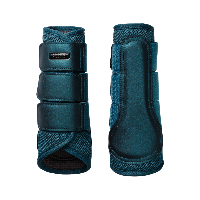 Equestrian Stockholm - Guêtres fermées Classic Mesh Teal Blue | - Ohlala