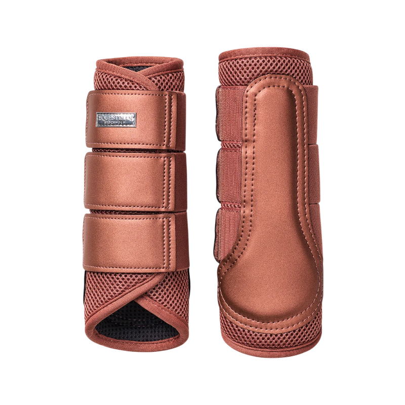 Equestrian Stockholm - Guêtres fermées Classic Mesh Coral | - Ohlala