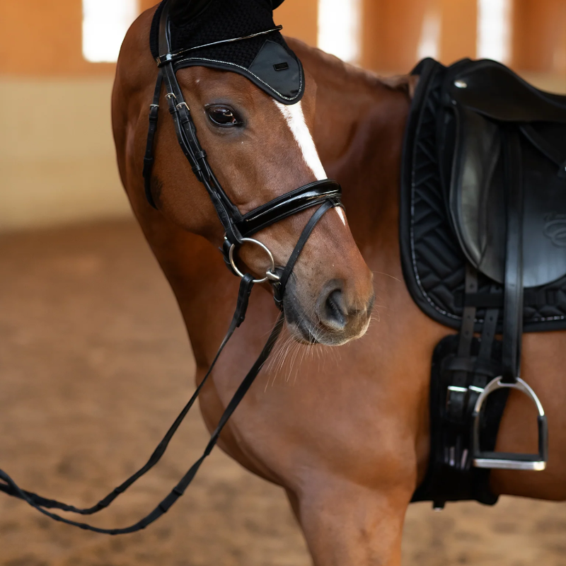 Equestrian Stockholm - Tapis de dressage Modern noir | - Ohlala