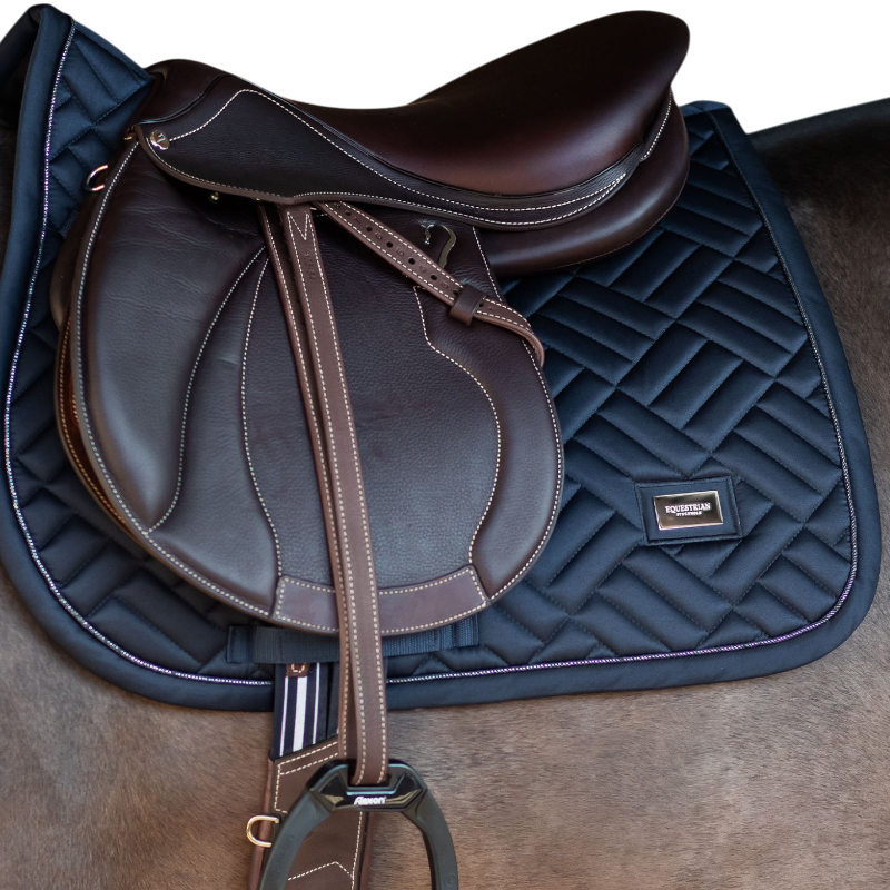 Equestrian Stockholm - Tapis de selle Modern midnight blue | - Ohlala