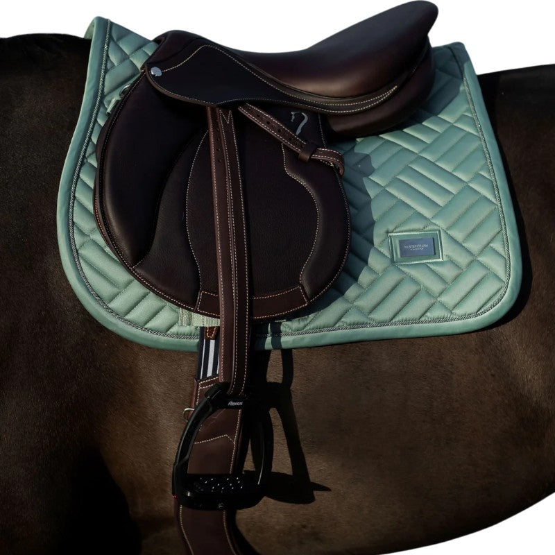 Equestrian Stockholm - Tapis de selle Modern Mint Green | - Ohlala