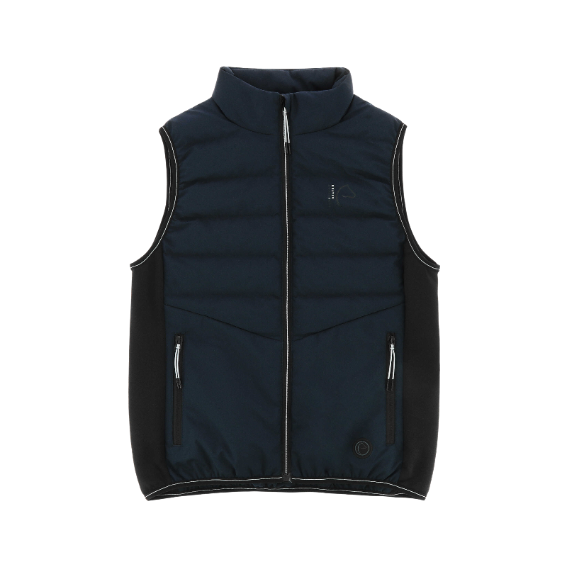 Equithème - Doudoune sans manches chauffante unisexe Sasha marine | - Ohlala