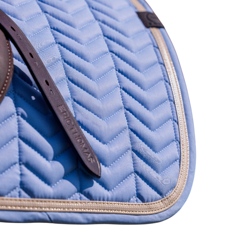 Equithème - Tapis de selle Softypop bleu ciel | - Ohlala