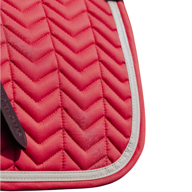 Equithème - Tapis de selle Softypop framboise | - Ohlala