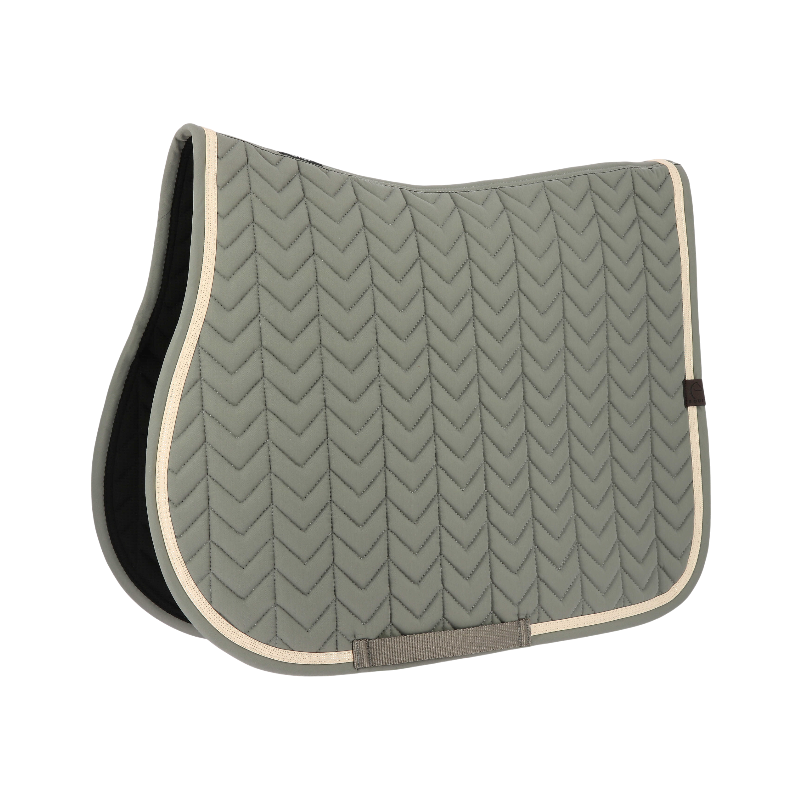 Equithème - Tapis de selle Softypop gris foncé | - Ohlala